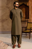 Dark Green Cotton Shalwar Kameez