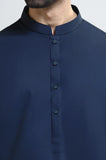 Navy Blue Cotton Shalwar Kameez