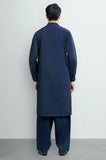 Navy Blue Cotton Shalwar Kameez
