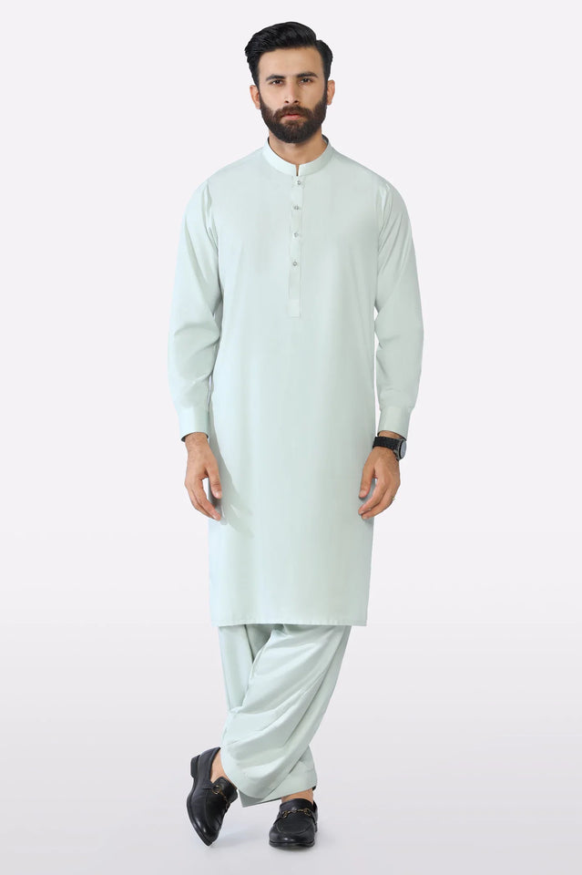 Light Green Wash & Wear Shalwar Kameez