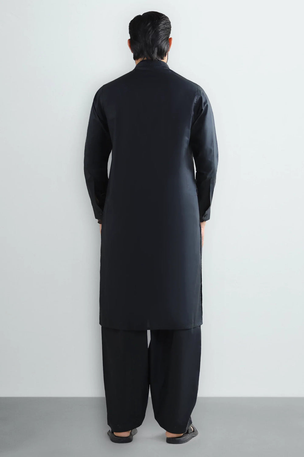 Black Cotton Shalwar Kameez
