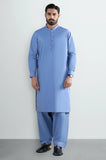 Blue Cotton Shalwar Kameez