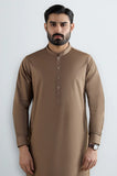 Brown Cotton Shalwar Kameez