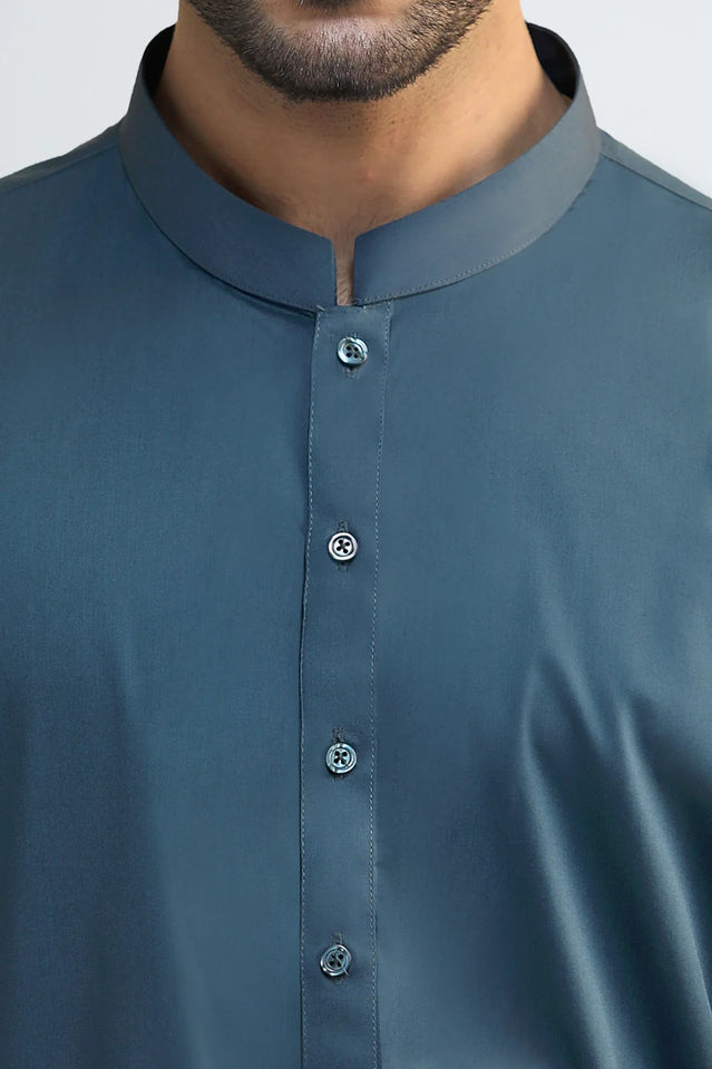 Bottle Green Cotton Shalwar Kameez
