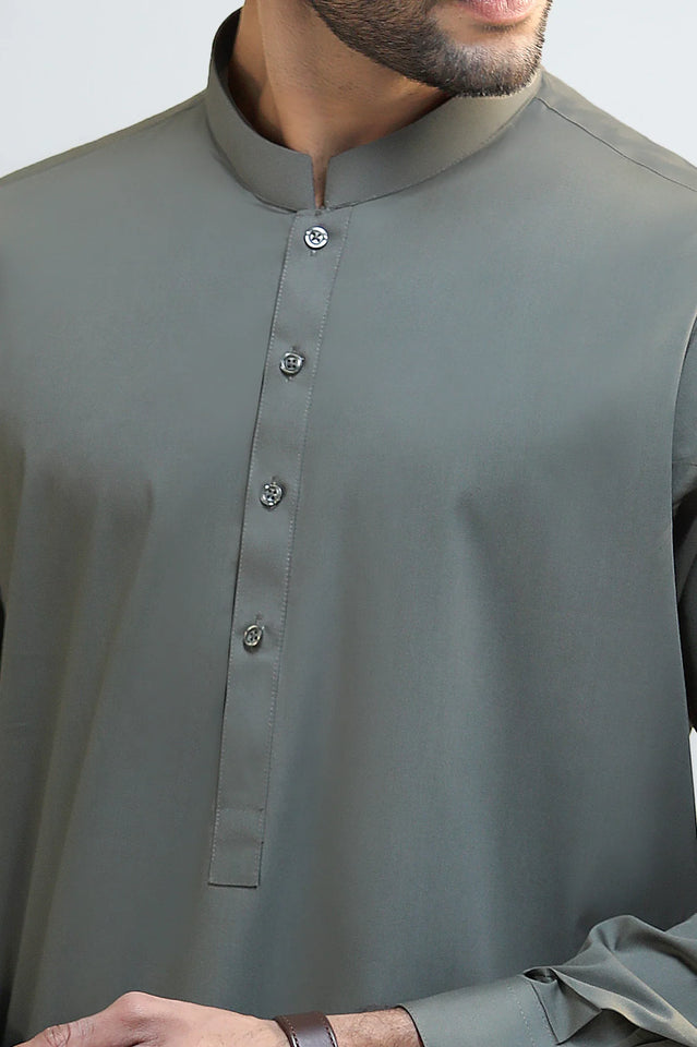 Green Cotton Shalwar Kameez