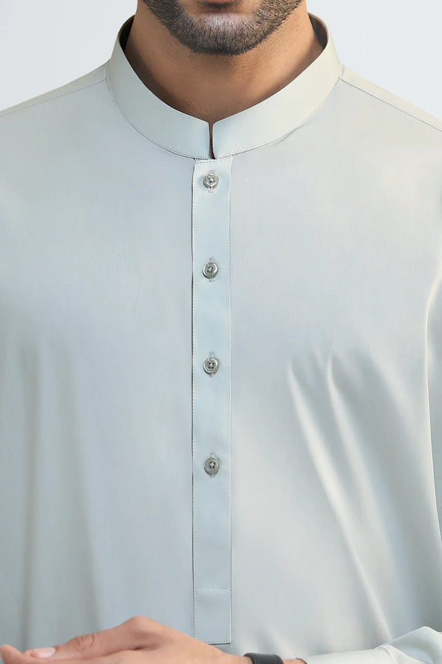 Olive Cotton Shalwar Kameez