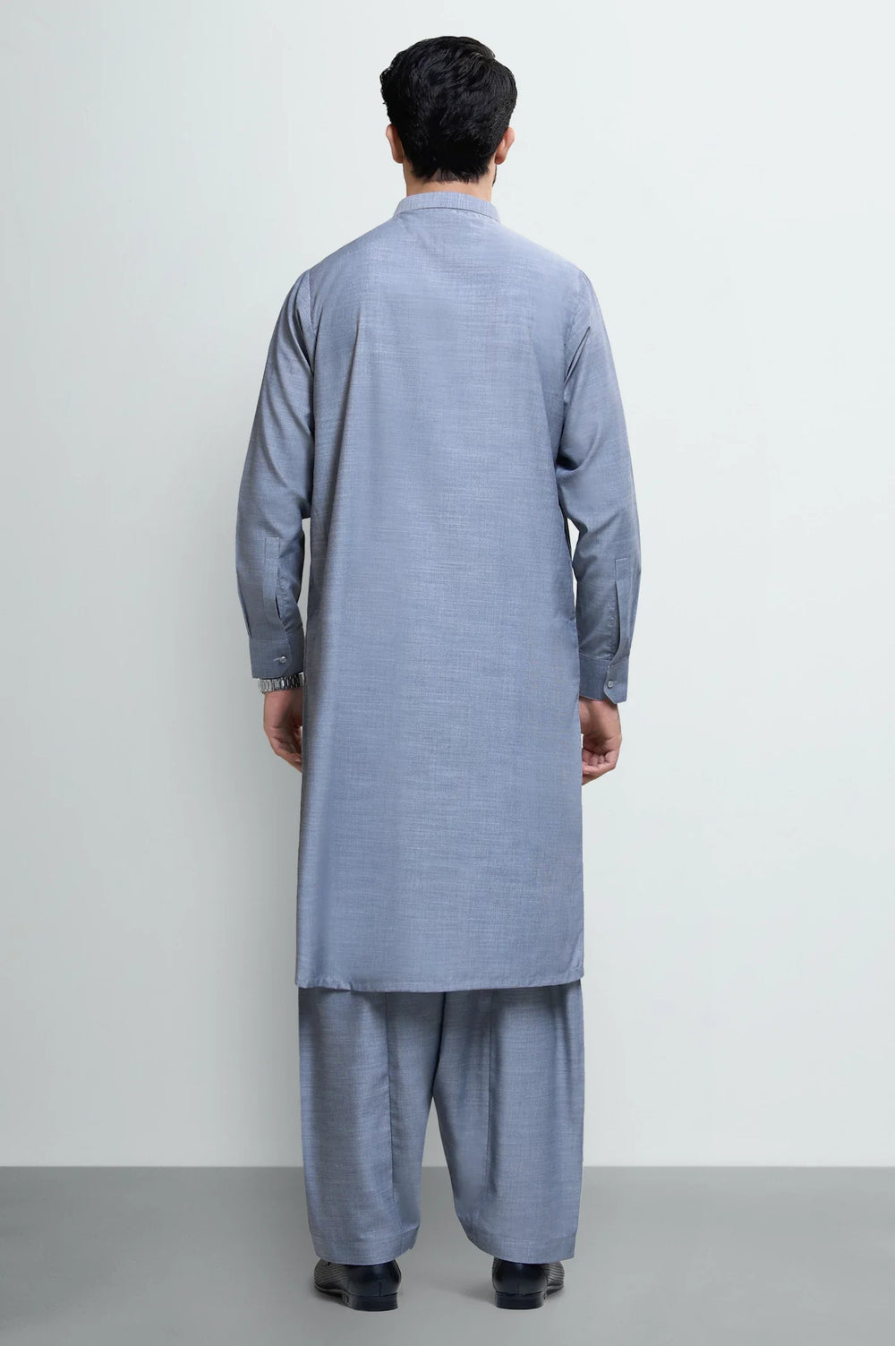 Ash Grey Wash & Wear Shalwar Kameez
