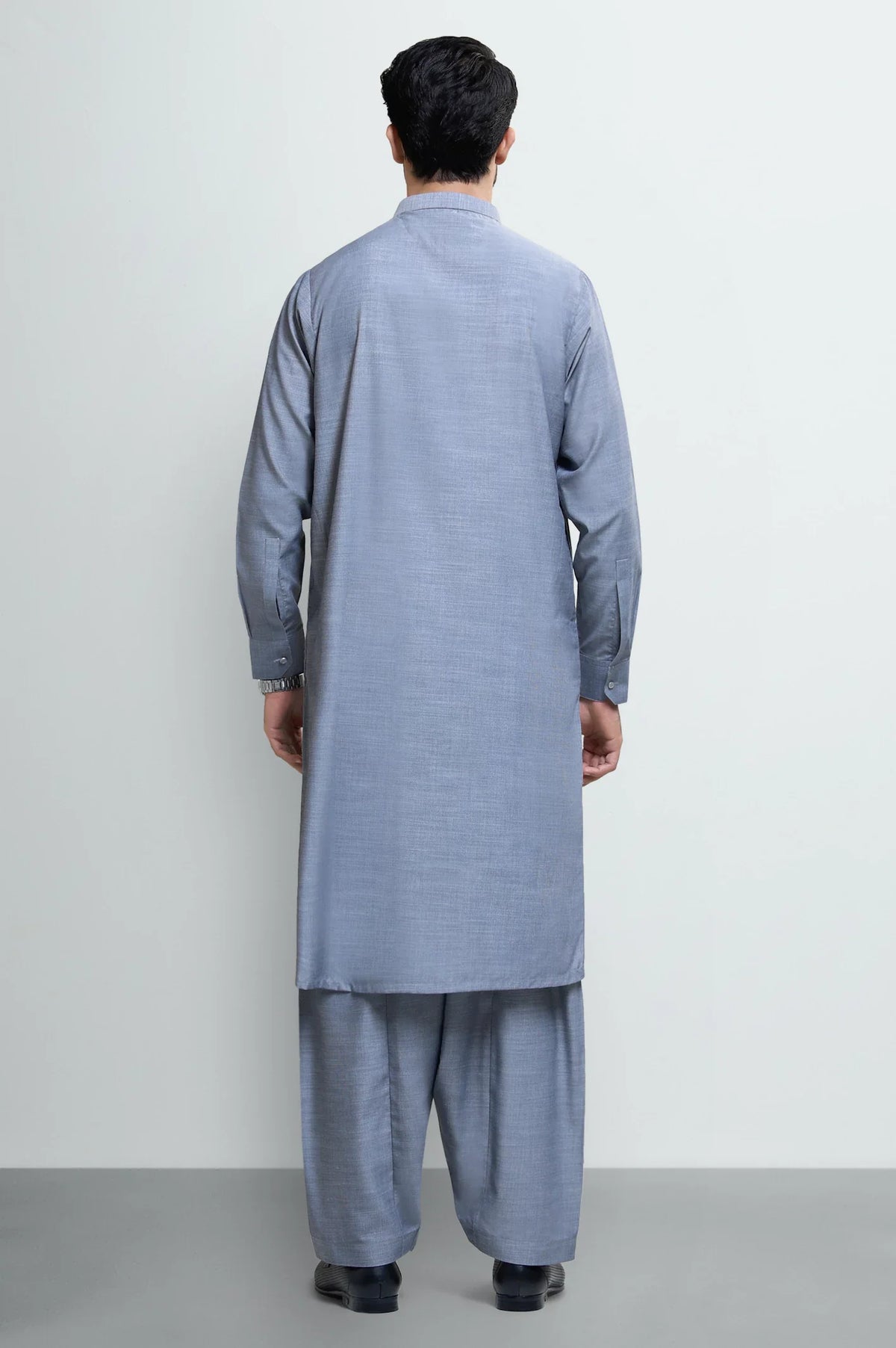 Ash Grey Wash & Wear Shalwar Kameez
