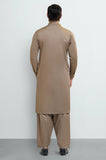 Brown Cotton Shalwar Kameez