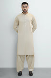 Dark Fawn Cotton Shalwar Kameez