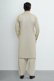 Dark Fawn Cotton Shalwar Kameez