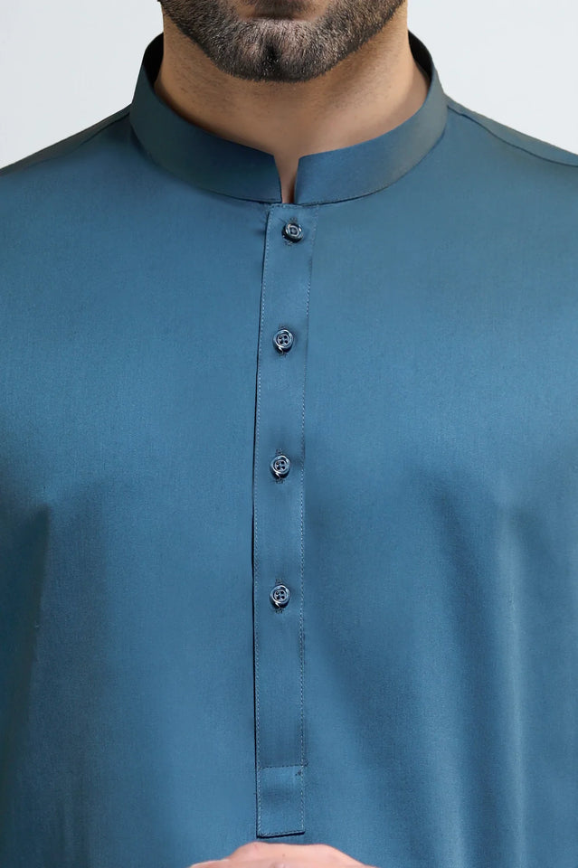 Dark Green Cotton Shalwar Kameez