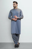 Grey Cotton Shalwar Kameez