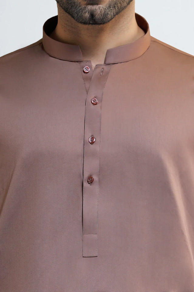 Rust Cotton Shalwar Kameez