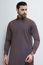 Coffee Brown Cotton Shalwar Kameez