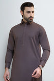 Coffee Brown Cotton Shalwar Kameez