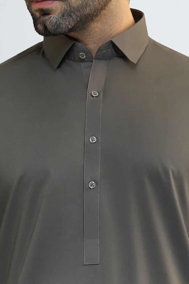 Medium Green Cotton Shalwar Kameez