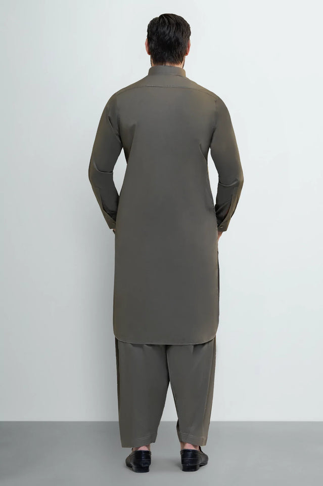 Medium Green Cotton Shalwar Kameez