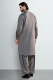 Dark Beige Wash & Wear Shalwar Kameez