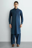 Dark Blue Wash & Wear Shalwar Kameez