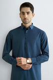 Dark Blue Wash & Wear Shalwar Kameez