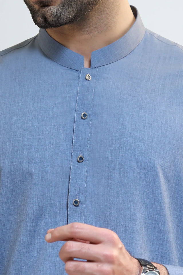 Light Blue Wash & Wear Shalwar Kameez