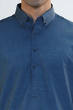 Blue Wash & Wear Shalwar Kameez