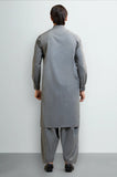 Light Grey Wash & Wear Shalwar Kameez