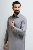 Light Grey Wash & Wear Shalwar Kameez
