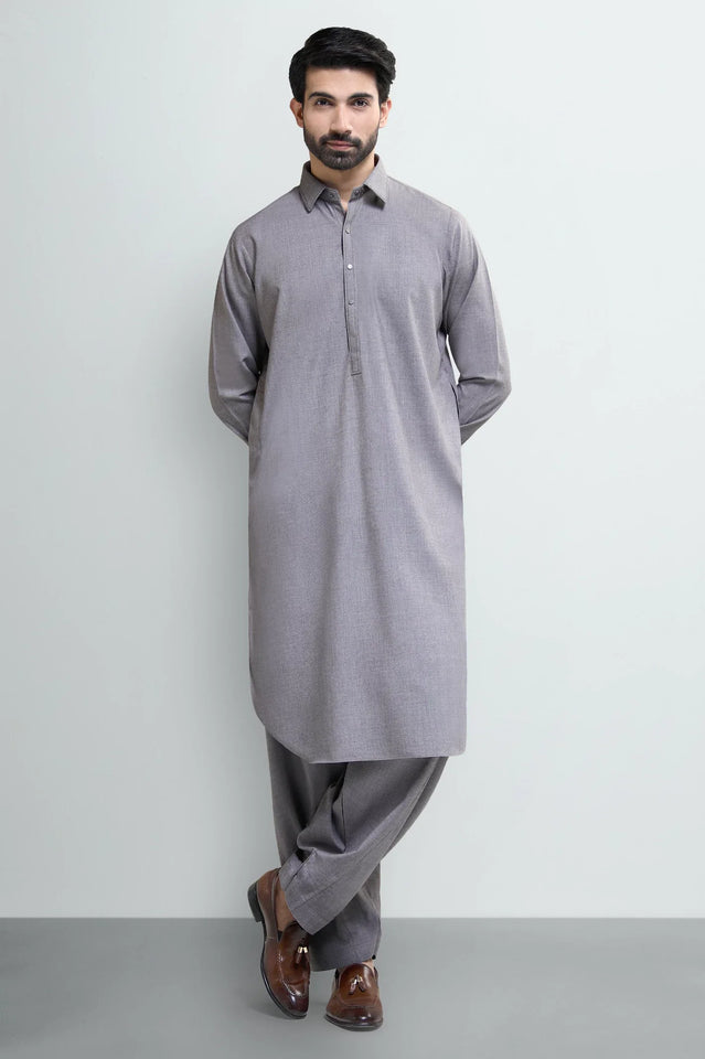 Light Brown Wash & Wear Shalwar Kameez