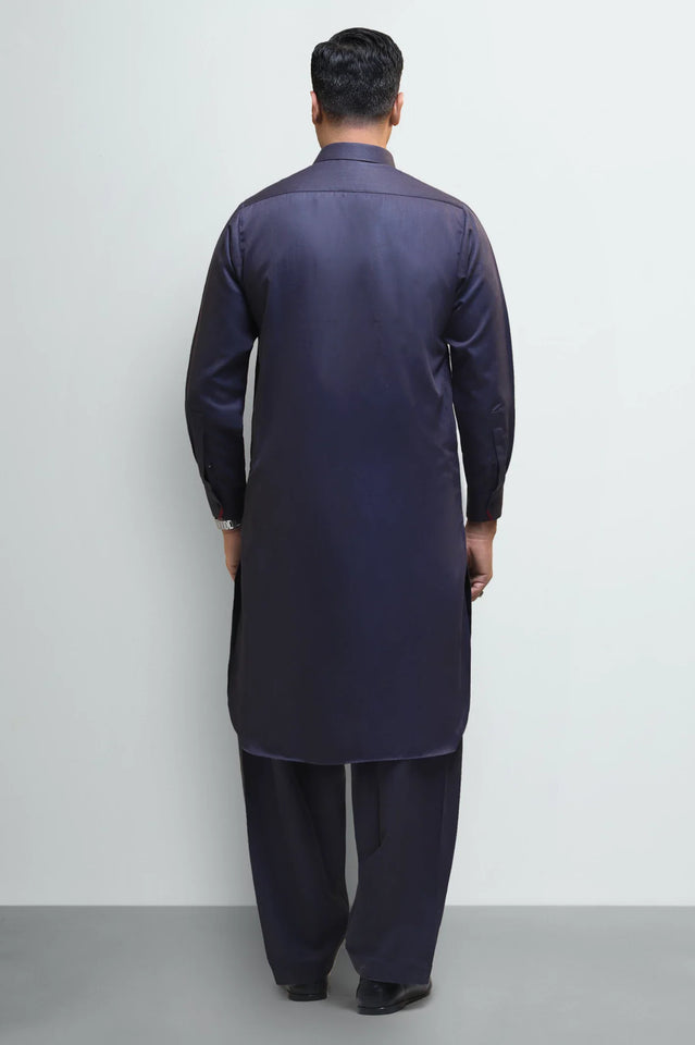 Purple Wash & Wear Shalwar Kameez
