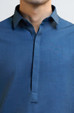 Blue Wash & Wear Shalwar Kameez