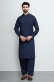 Navy Blue Wash & Wear Shalwar Kameez