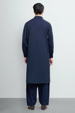 Navy Blue Wash & Wear Shalwar Kameez