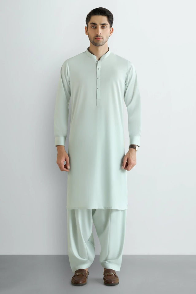 Light Green Wash & Wear Shalwar Kameez
