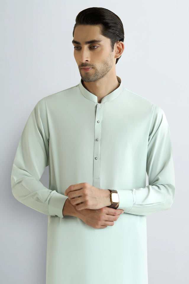 Light Green Wash & Wear Shalwar Kameez