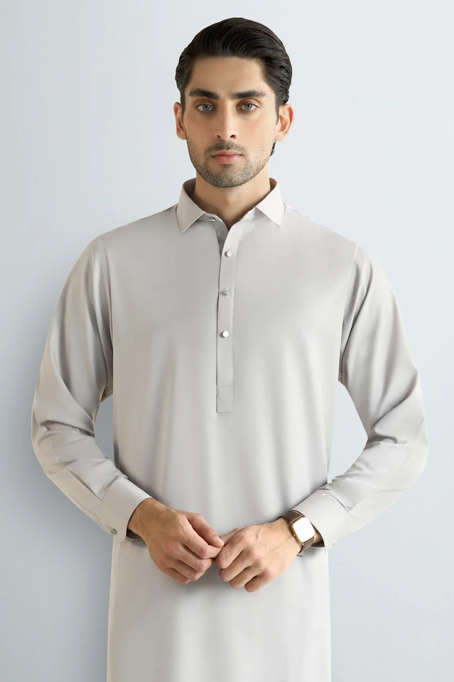 Light Beige Wash & Wear Shalwar Kameez