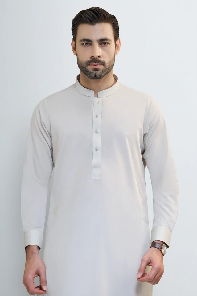 Beige Wash & Wear Shalwar Kameez