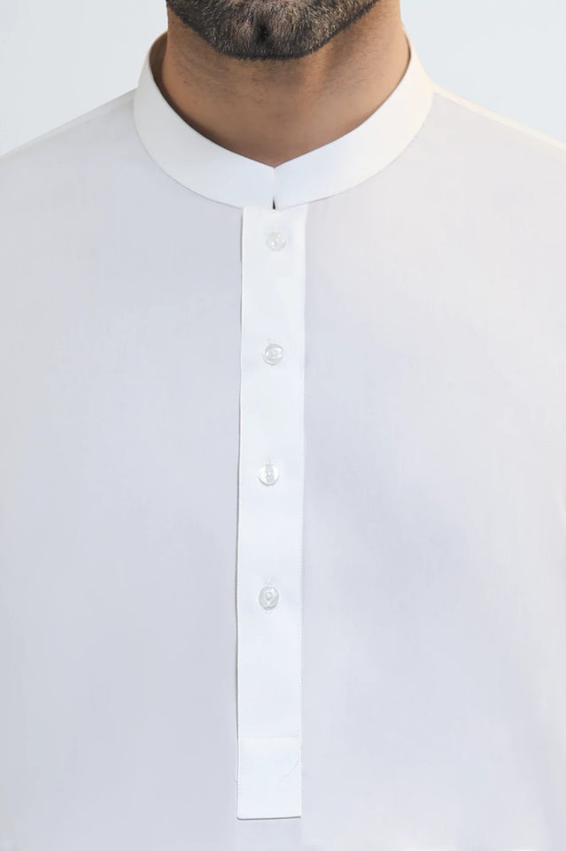 Cream Wash & Wear Shalwar Kameez