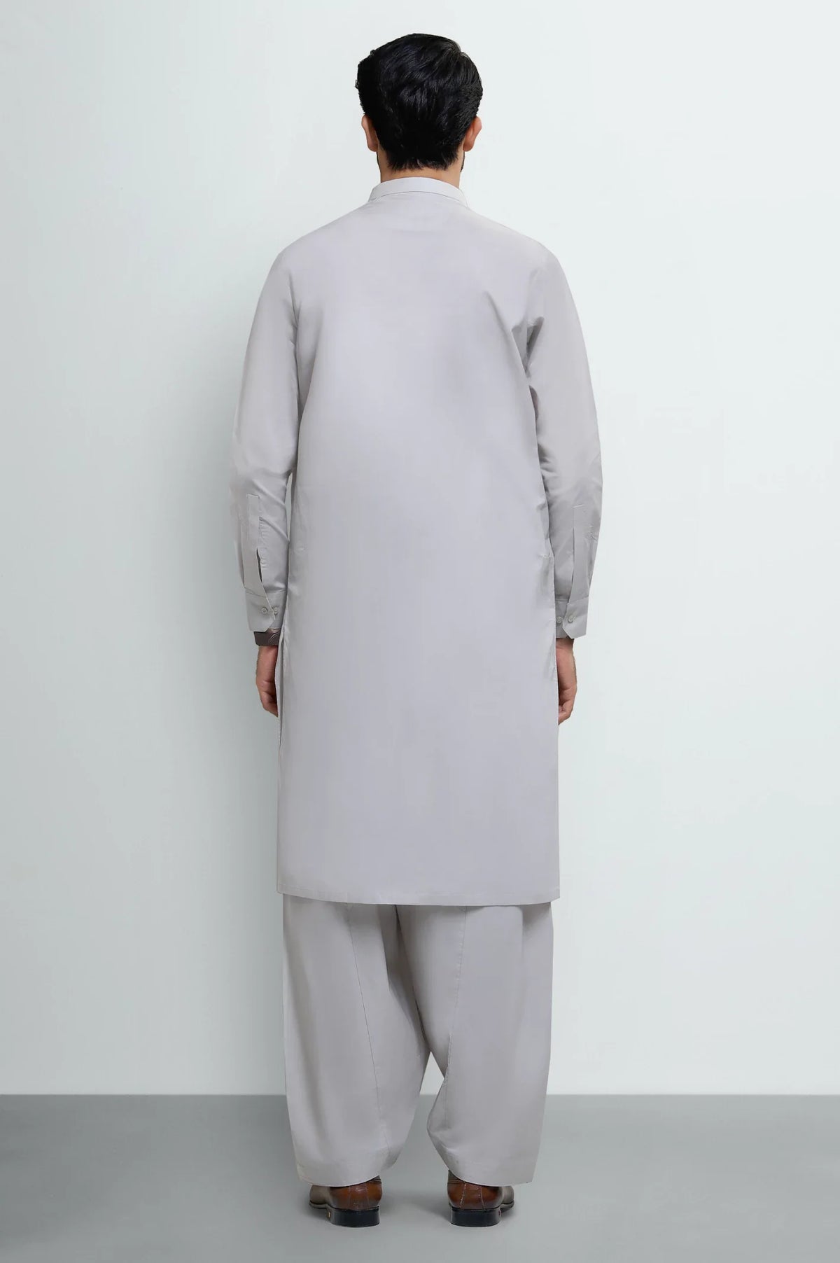Beige Cotton Shalwar Kameez