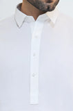 Cream Cotton Shalwar Kameez