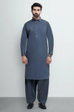 Dark Grey Cotton Shalwar Kameez