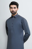 Dark Grey Cotton Shalwar Kameez