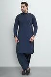 Navy Blue Cotton Shalwar Kameez