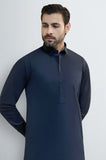 Navy Blue Cotton Shalwar Kameez