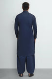 Navy Blue Cotton Shalwar Kameez