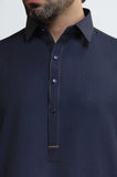 Navy Blue Wash & Wear Shalwar Kameez