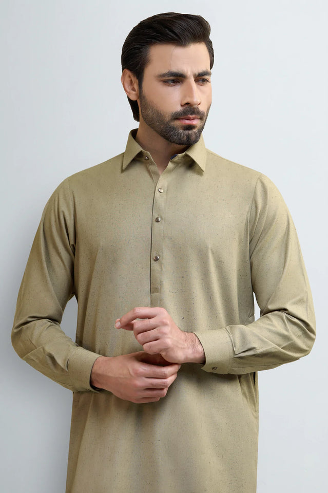 Green Wash & Wear Shalwar Kameez