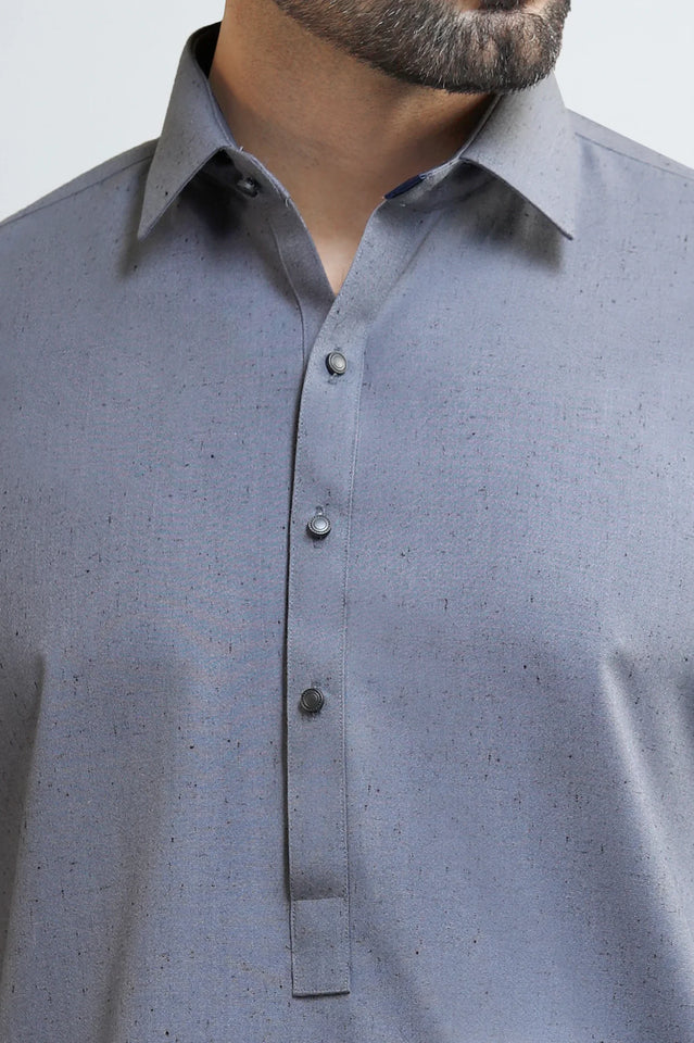 Grey Wash & Wear Shalwar Kameez