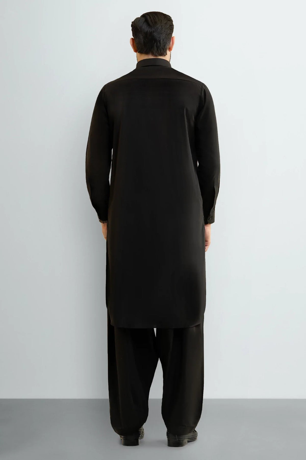 Black Wash & Wear Shalwar Kameez